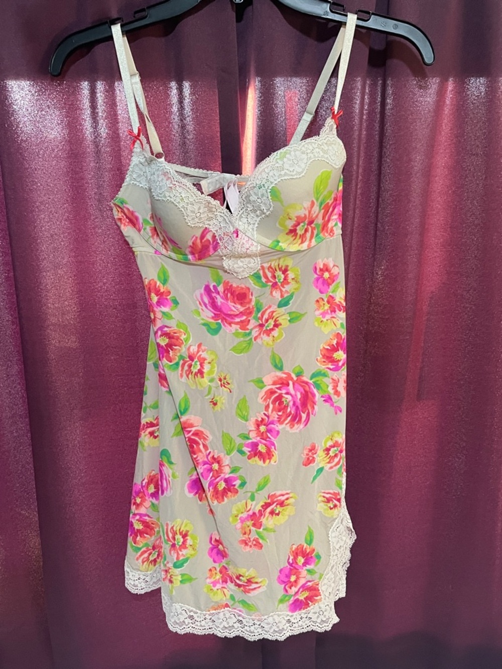 Victoria's Secret Floral Lace Chemise